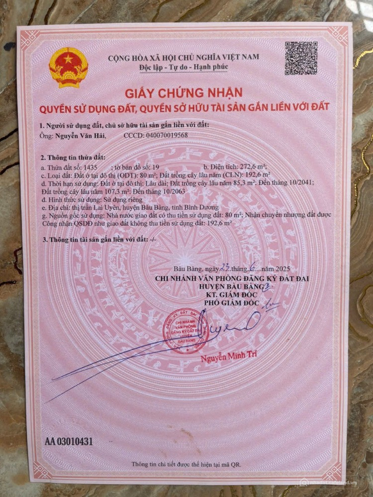 Bán Đất Xây Trọ tt Lai Uyên gần 300m ngay đường 741C