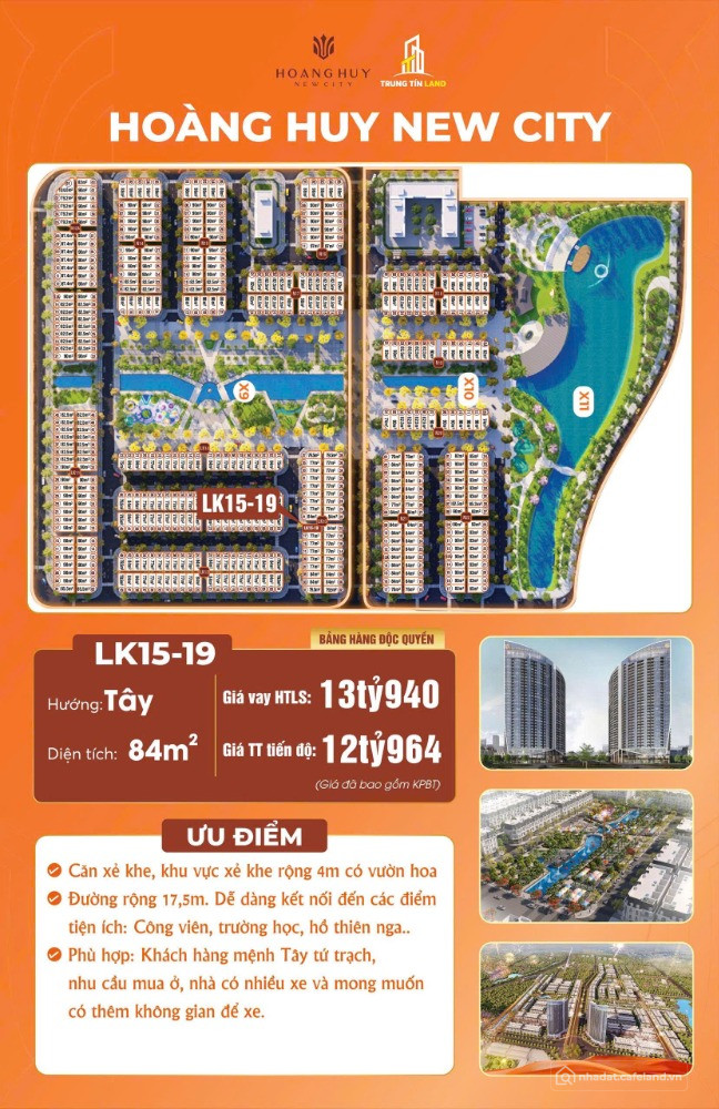 Bán căn Xẻ Khe dự án Hoàng Huy New City. Chỉ từ hơn 12 tỷ.
