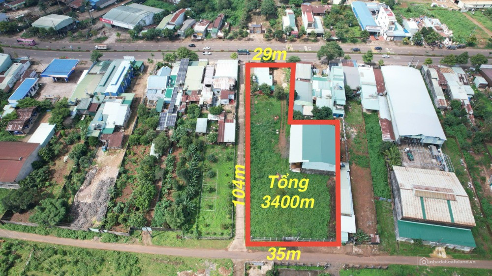 Bán Lô Đất Siêu Đẹp 3 Mặt Tiền Đường Trường Chinh – DT 3400m², Pleiku, Gia Lai
