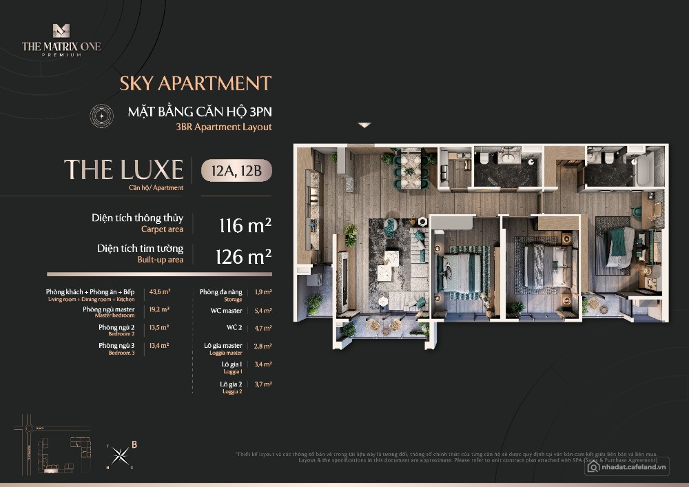 SIÊU HẤP DẪN-CĂN HỘ 3PN DỰ ÁN THE MATRIX ONE GĐ2- MIK GROUP