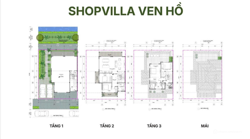 Shophouse Villa View Hồ Độc Bản 3 mặt tiền giữa lòng Eco Retreat, mở bán GĐ1