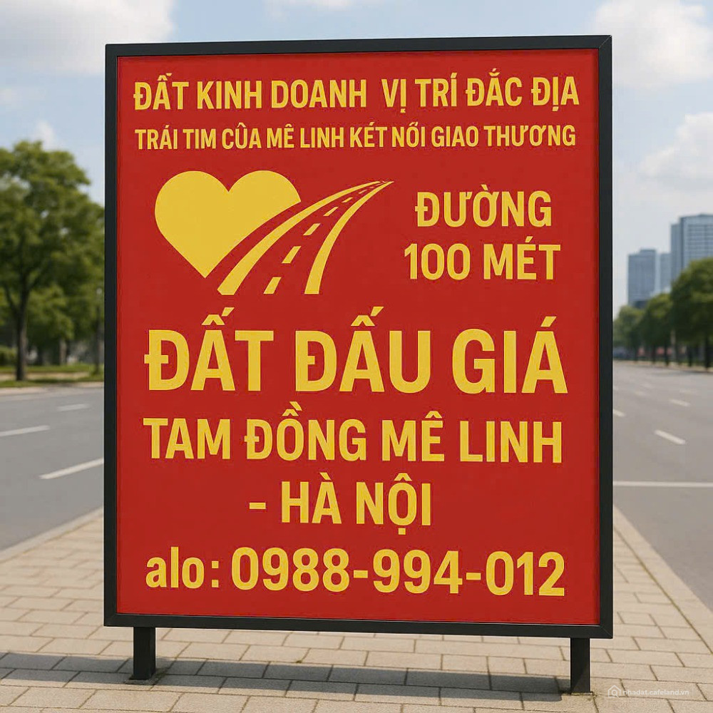 ĐẤT KINH DOANH MẶT ĐƯỜNG 100m2 GẦN VÀNH ĐAI 4 ĐƯỜNG 120m2 Vị trí đắc địa