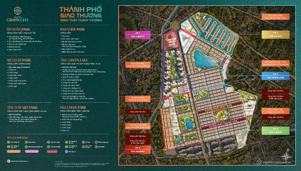 Trái tim đô thị Tây Bắc TP.HCM – Đô thị sinh thái – VINHOMES GREEN CITY