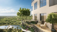 Căn góc 3PN 105m2 Eco Retreat - View Biệt thự đảo hồ thiên nga. Hướng Đông Nam