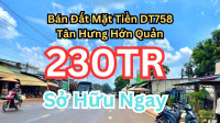 Chỉ 230 triệu – Có ngay đất SHR gần KCN, 2 nền liền kề