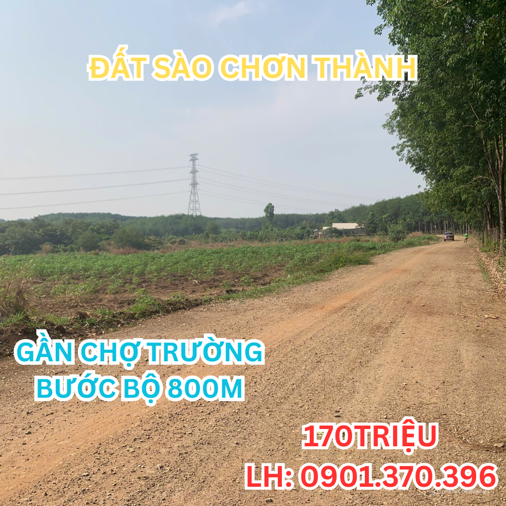 ĐẤT VƯỜN 1001M² GIÁ CHỈ 170 TRIỆU – ĐƯỜNG XE TẢI, ĐẤT ĐẸP – MINH LẬP, CHƠN THÀNH