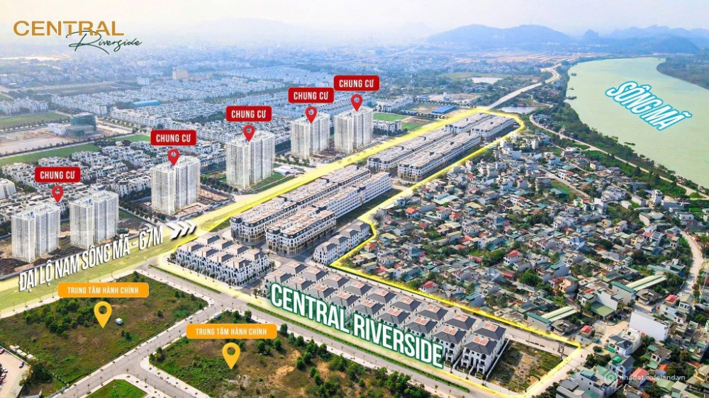 BÁN NHÀ PHỐ 5 TẦNG MẶT ĐẠI LỘ NAM SÔNG MÃ ĐỐI DIỆN CHUNG CƯ, CHỈ 12,X TỶ