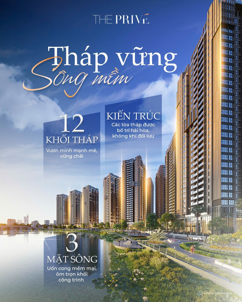 Dễ dàng sở hữu căn hộ cao cấp MT đường Q.2-Có 3 mặt Sông.TT chỉ từ 860Tr Đợt 1 !