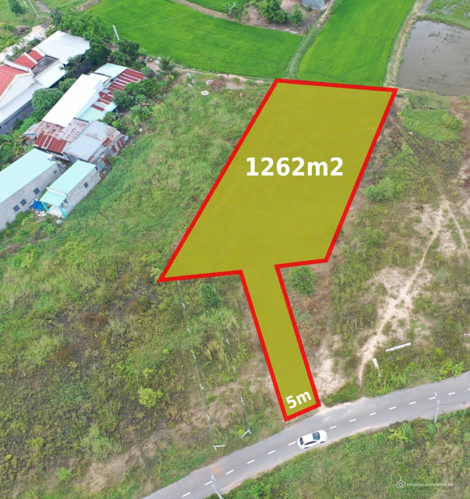 lô đất biệt thự 1262m2 có 400m thổ cư ngay TTHC Đất Đỏ gần biển Phước Hải