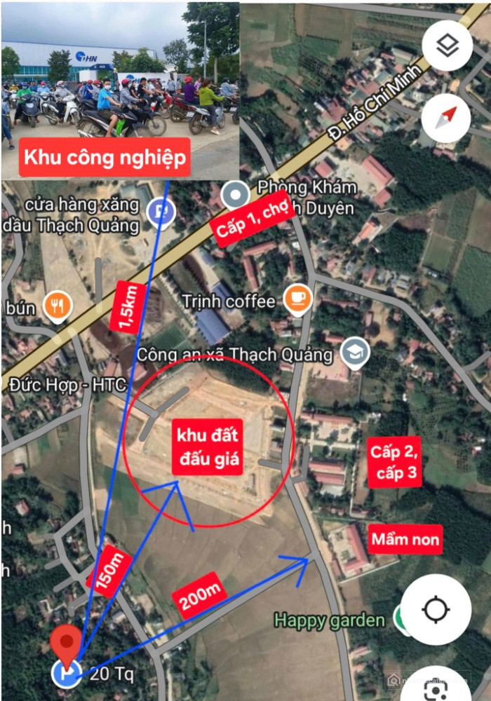 Đất nền Thạch Quảng Thanh Hoá - sát đường mòn Hồ Chí Minh 110m2 giá 280 triệu