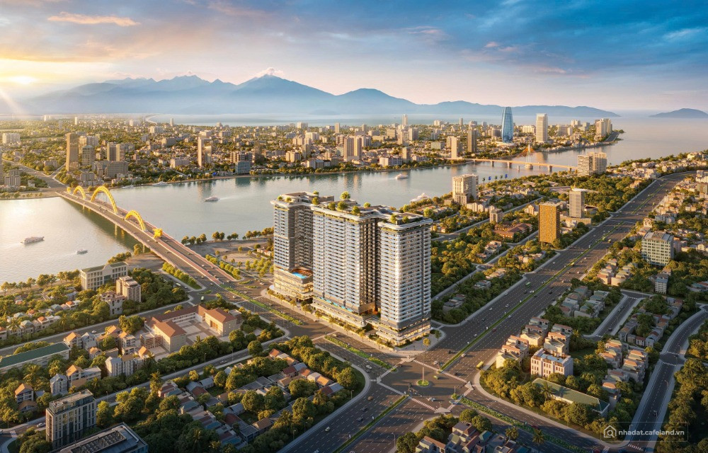 1 xuất nội bộ  The Legend Đà Nẵng, 55.4m2 View cầu rồng+ Sông Hàn giá chỉ 2.3 tỷ