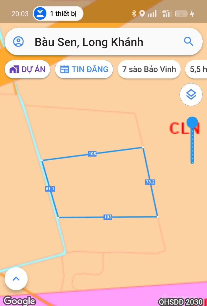 Bán gấp 2 hecta đất vườn nằm tại khu vực Bàu Sen, trung tâm TP Long Khánh
