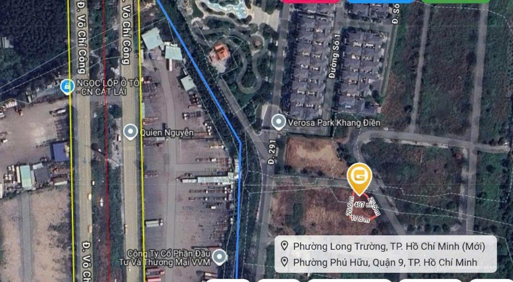 BDS HVL [NC] Vị trí:  Phường Phú Hữu, TP. Thủ Đức (Quận 9 cũ), giáp Verosa Park