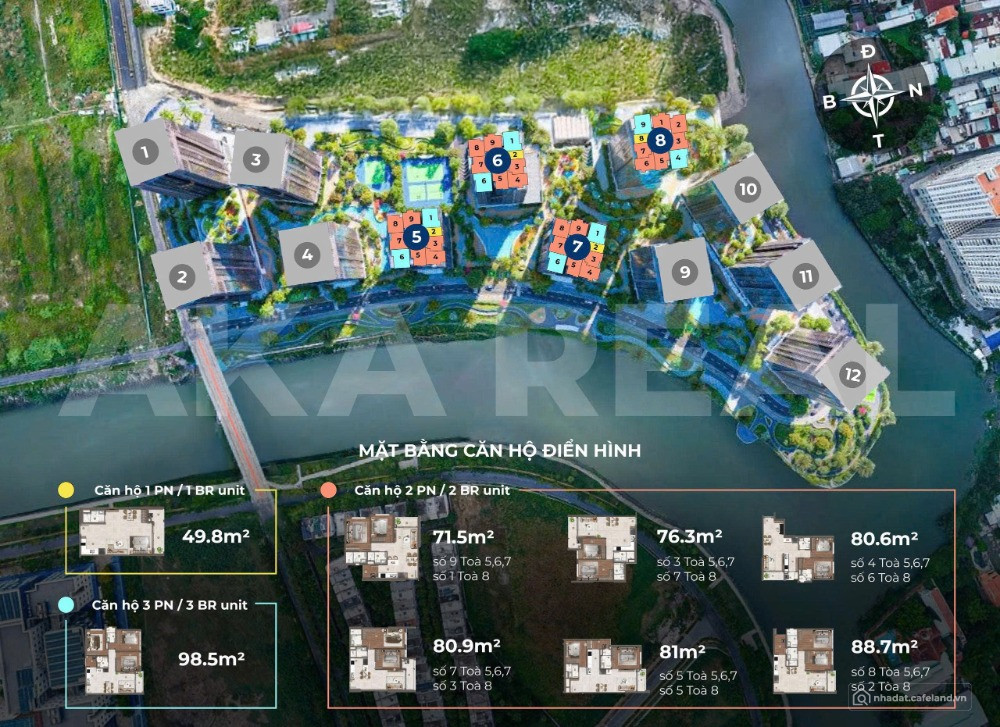 Sở hữu căn hộ 3 mặt view sông ngay trung tâm TP Thủ Đức CK 11.3% giá từ 99tr/m2