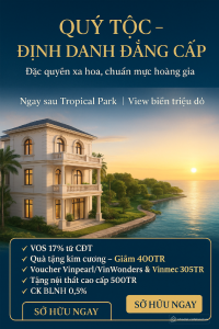 Sale Biệt Thự Quý Tộc ưu đãi lớn sở hữu ngay