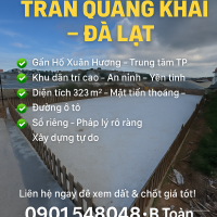 Đất Trần Quang Khải - Phong Thuỷ Vượng - Chỉ 41tr500/m2 - Pháp Lý Chuẩn
