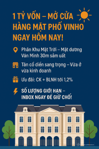 Sale Ngay Shophouse Phân Khu Mặt Trời: Mặt tiền đẹp – Lợi nhuận khủng!