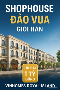 Bán Shophouse Đảo Vua ưu đãi 1 Tỷ