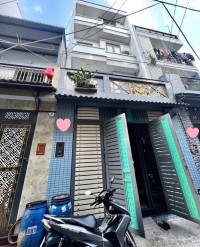 Bán nhà 4 tầng - 50m2 (5x10) - Hẻm xe hơi 5m - gần chợ Bà Hom - Nguyễn Triệu