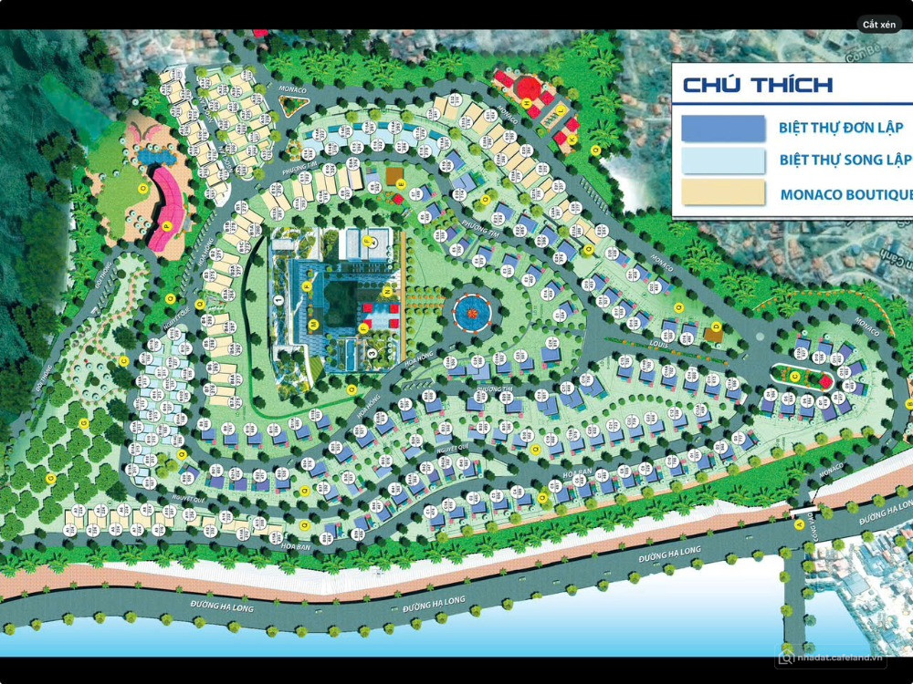 Bán BT Monaco Hạ Long, 21,8 tỷ, 579m2,(bao đơn giá rẻ nhất tt) 0915069737