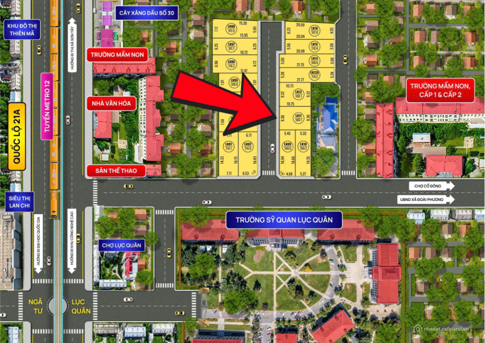 Chính chủ bán đất Hòa Lạc 100,1m² – mặt tiền 9,3m – đường 5m – giá chỉ 1,3 tỷ