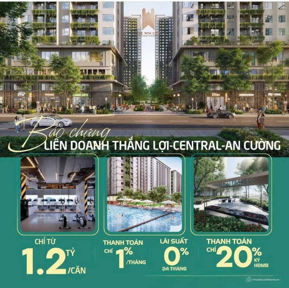 Bán căn hộ The Win City Thắng Lợi giá từ 1,2 tỷ/2pn