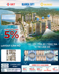 Căn hộ 2PN view biển Blanca City hưởng trọn hệ sinh thái SunWorld tiện ích 5 sao