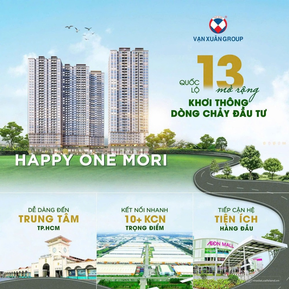 CĐT Vạn Xuân Group vừa cho ra mắt dự án Happy one mori giá 36.8 triệu/m2