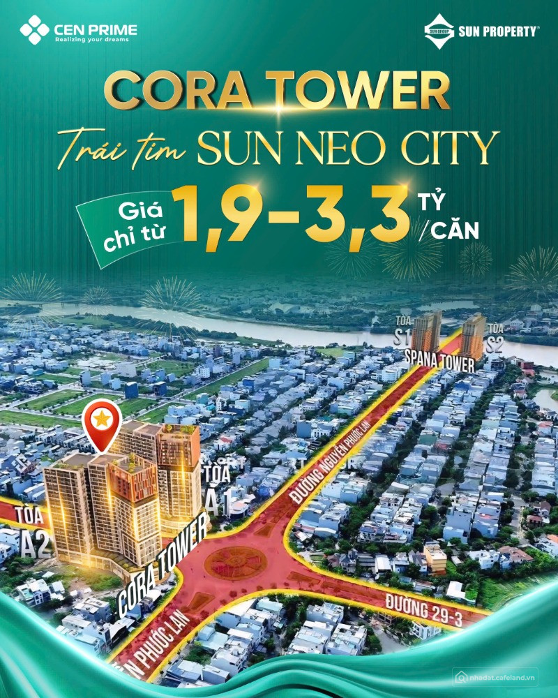 Sun Group mở bán 2 tòa căn hộ ngay trục đường huyết mạch Nguyễn Phước Lan và29/3
