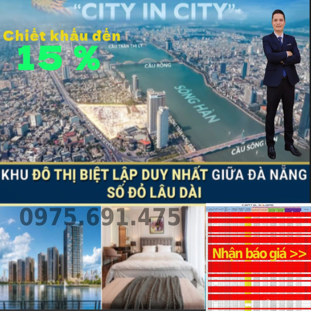 BÁN NHANH CĂN HỘ 1PN - NGAY SÁT VINCOM - CAPITAL SQUARE- SỔ VĨNH VIỄN