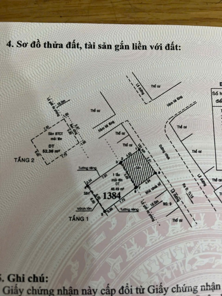Nhà MT Thạnh Lộc 29, dt: 6.5mx13m, 1T, 1 lầu, sân xe hơi. 
Đường nhựa 10m