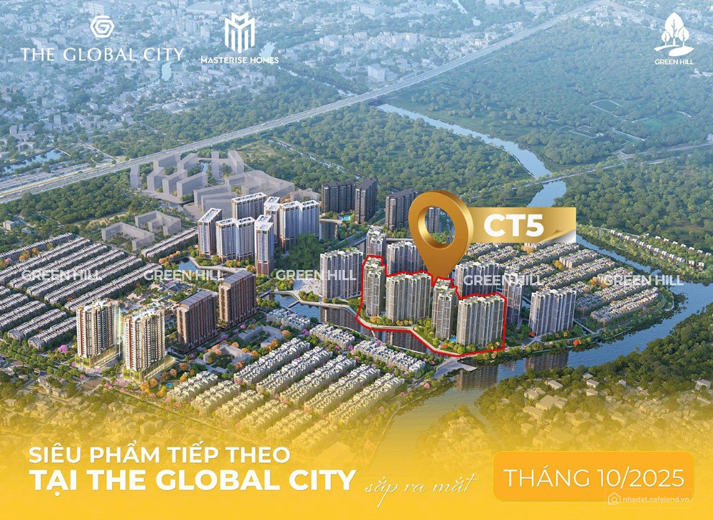 Mở bán tòa CT5 The Global City ngay công viên nhạc nước lớn nhất Đông Nam Á