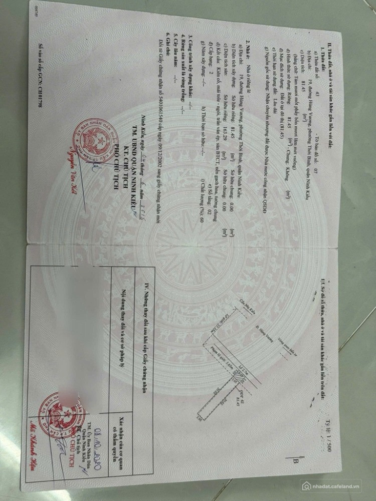 Bán nhà lầu mặt tiền đường Hùng Vương . Giá chỉ 14 tỷ