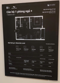 Chung cư The Win City, căn hộ 1 phòng ngủ + với giá 1tỷ7