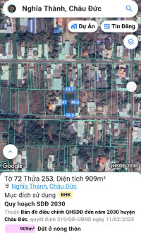 Bán đất mặt tiền đường 35 Nghĩa Thành - sonaderzi