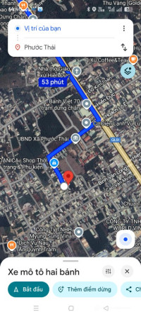 BÁN GẤP THỬA ĐẤT 1000m và 590m VỊ TRÍ VÀNG PHƯỚC THÁI - LONG THÀNH