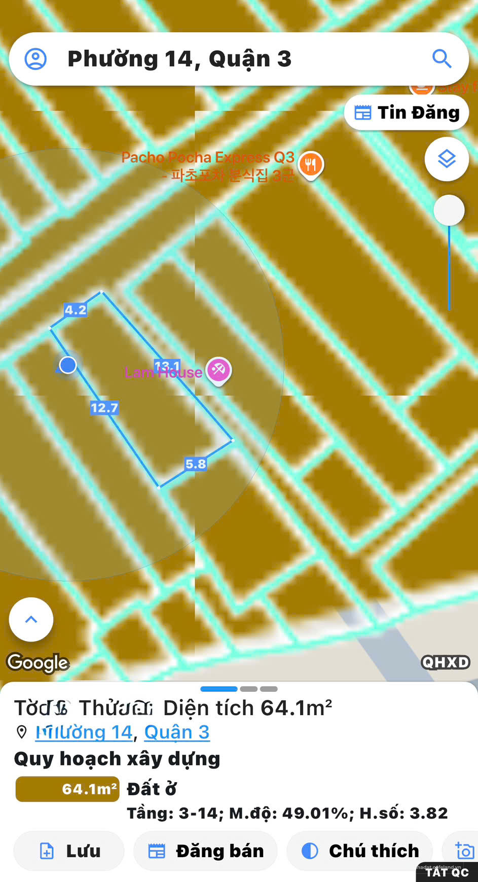 BÁN NHÀ HXH 8M Đ.LÊ VĂN SỸ, 65M2 FULL THỔ CƯ - CHỈ 13,9T - VỊ TRÍ KINHD OANH ĐA