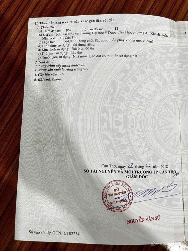 Bán nền MT đường Trần Minh Sơn , KDC ĐHYD , phường An Khánh