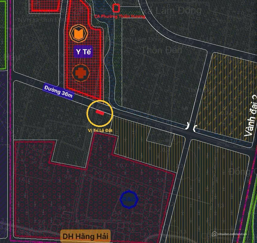 Lô 250m2 mặt Kênh Lâm Động tương lai mđ 36m