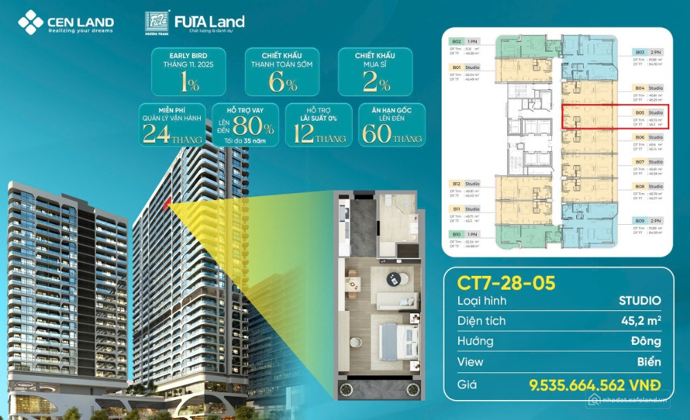 Chủ cần bán gấp Căn Hộ View biển Biển Mỹ Khê Đà Nẵng sở hữu lâu dài