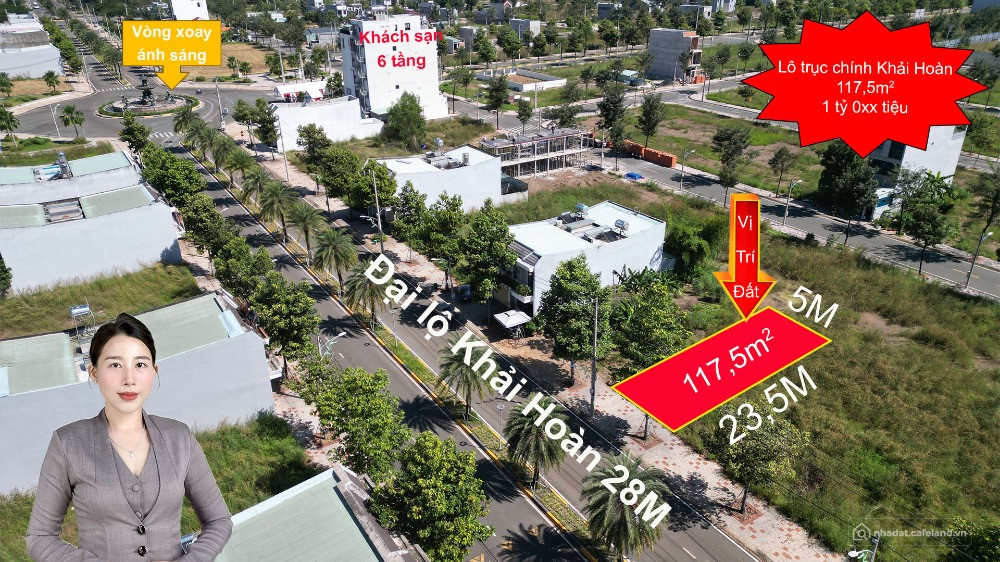 BÁN LÔ ĐẤT MẶT TIỀN ĐẠI LỘ KHẢI HOÀN 28M - CÁT TƯỜNG PHÚ HƯNG