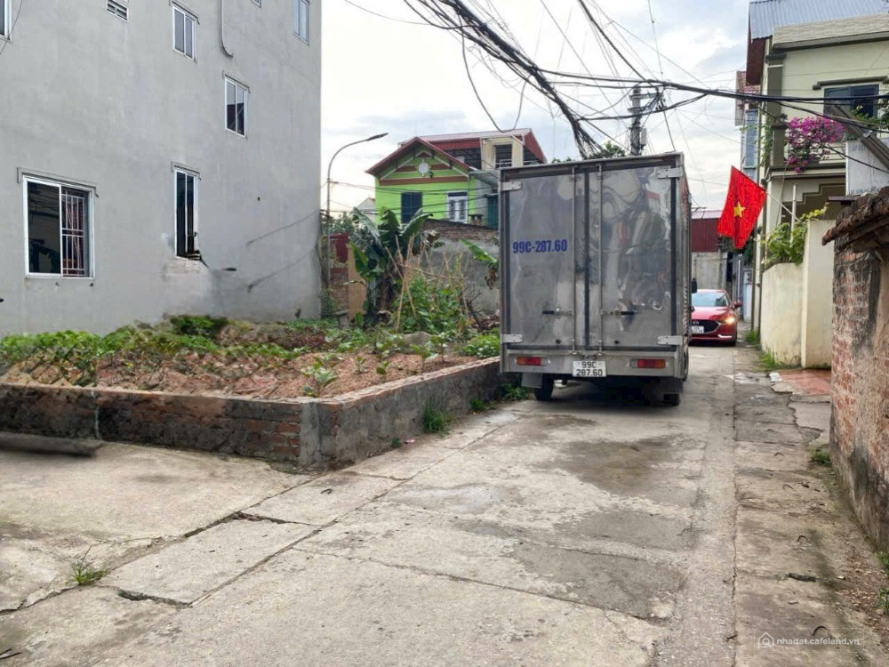 Bán đất thổ cư 43m² lô góc, đường thông ô tô tải đậu cửa tại Mộc Hoàn, Vân Côn