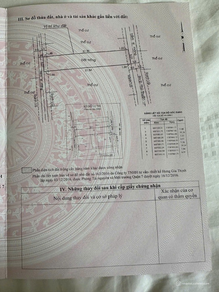 Đất 6x34m hẻm xe hơi Đường Phú Thuận Q7. XD cao tầng