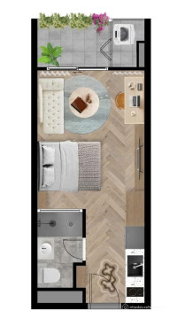 BÁN STUDIO VIEW SÔNG VĨNH VIỄN – TẦNG CAO, GIÁ CHỈ 2T663