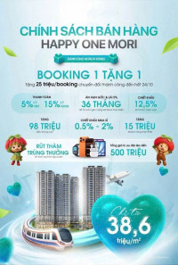  Căn hộ chuẩn Nhật HAPPY ONE MORI view sân Golf Lái Thiêu