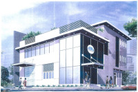 Bán đất và văn phòng (1 trệt , 2 lầu), có 2 phòng ngũ và sân cỏ tầng trên