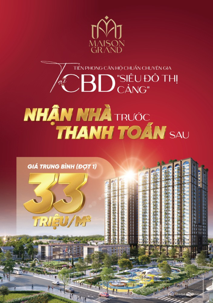 MAISON GRAND PHÚ MỸ dự án đã cất nóc, nguồn hàng sắp bàn giao — giá cạnh tranh