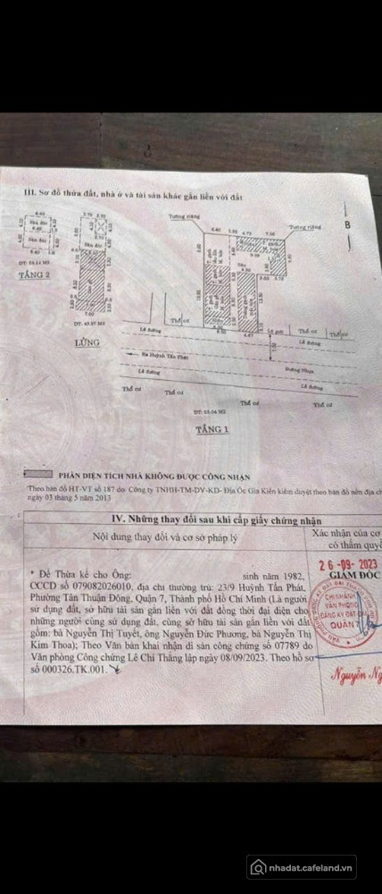 13.2x25m Nở Hậu 404m2 Mặt tiền chính Võ Thị Nhờ P Tân Thuận Đông Q7