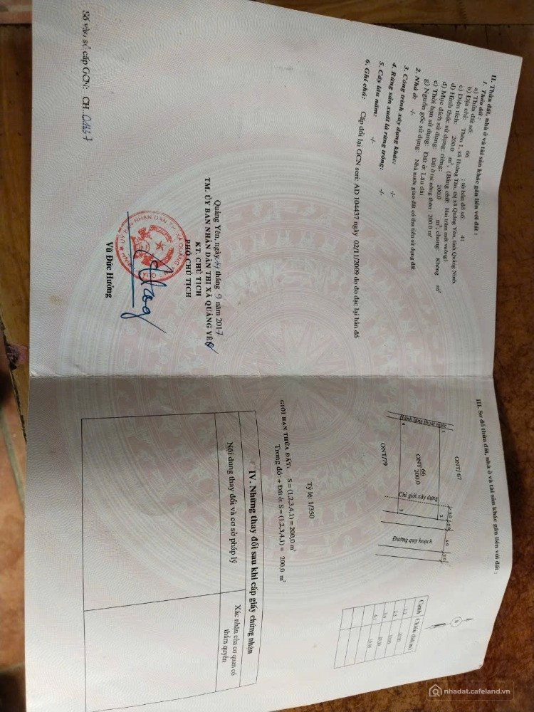 Bán đất trung tâm thôn 1 xã Hoàng Tân cũ nay là phường Hà An giáp VinHạLongXanh