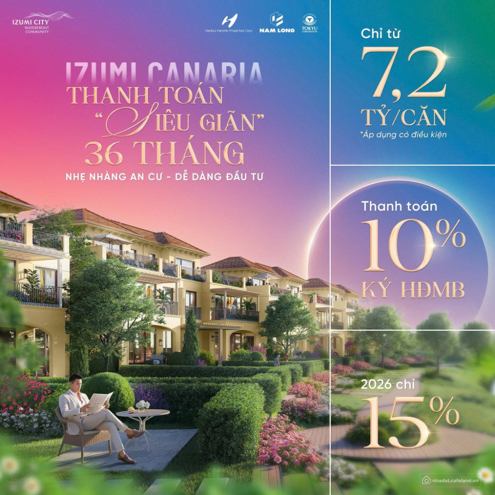 Hơn 7 tỷ chọn căn hộ trung tâm hay nhà phố ven sông? Izumi Canaria, A/C có đủ